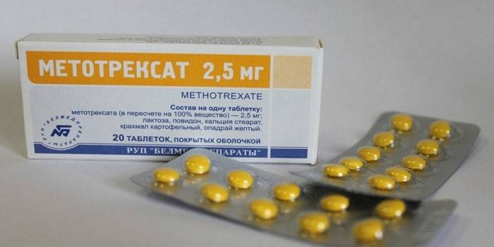 Таблетки Метотрексат в упаковке