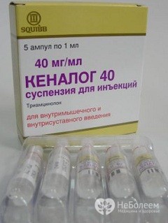 Кеналог в ампулах