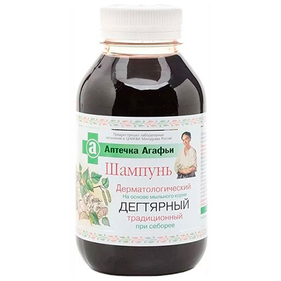 Дегтярный шампунь для бани от бабушки Агафьи