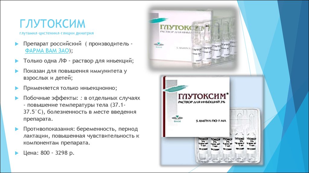 Свойства Глутоксима