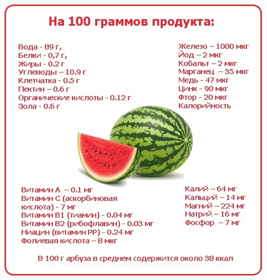Информация про арбуз