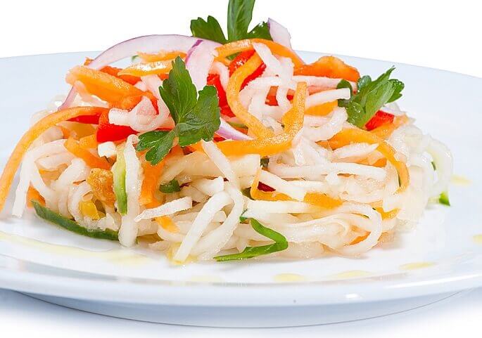 Салат с редькой и тыквой