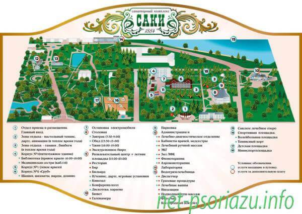 Возможности и особенности санатория по борьбе с псориазом Саки