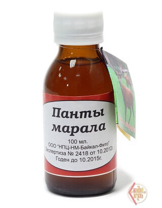 Настойка панты марала