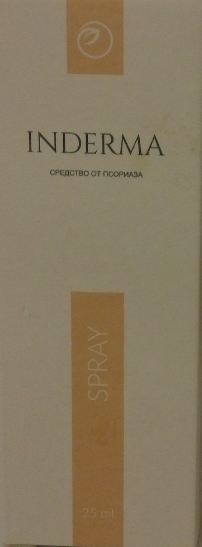 Упаковка спрея Inderma