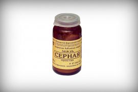 Правила применения серной мази при псориазе, фармакологические свойства и побочные эффекты